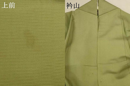 平和屋着物＊夏物　本加賀友禅作家　成竹登茂男監修　色無地　絽　柳茶色　正絹　逸品　AABH2487jd