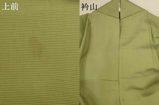 平和屋着物＊夏物　本加賀友禅作家　成竹登茂男監修　色無地　絽　柳茶色　正絹　逸品　AABH2487jd