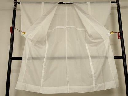 平和屋着物＊夏物　長襦袢　絽　白色　洗える着物　AABH2493jd
