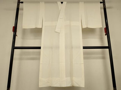 平和屋着物＊夏物 長襦袢 絽 鳥の子色 正絹 逸品 AABH2494jd
