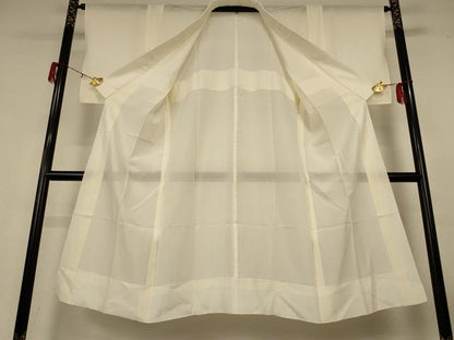 平和屋着物＊夏物 長襦袢 絽 鳥の子色 正絹 逸品 AABH2494jd