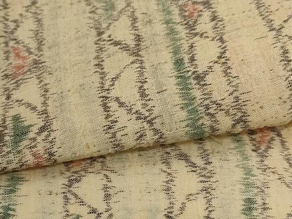 平和屋着物＊夏物 小千谷ちぢみ 間道 麻 逸品 AABH2505jd