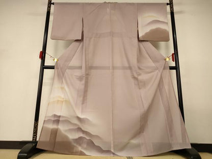 平和屋着物＊夏物 訪問着 変わり絽 風景文 暈し染め 正絹 逸品 AABH2506jd