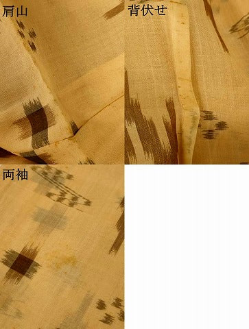 平和屋着物＊夏物　本場琉球絣　夏琉球　正絹　逸品　AABH2509jd