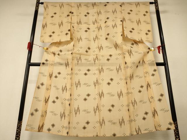 平和屋着物＊夏物　本場琉球絣　夏琉球　正絹　逸品　AABH2509jd