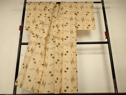 平和屋着物＊夏物　本場琉球絣　夏琉球　正絹　逸品　AABH2509jd