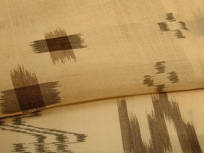 平和屋着物＊夏物　本場琉球絣　夏琉球　正絹　逸品　AABH2509jd