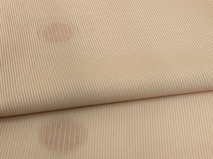 平和屋着物＊夏物　小紋　縦絽　丸文　正絹　逸品　AABH2515jd