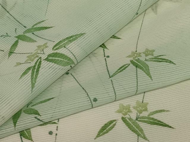 平和屋着物＊夏物 小紋 絽 草花文 暈し染め 洗える着物 AABH2527jd
