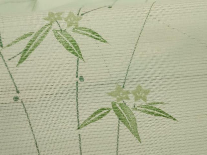 平和屋着物＊夏物 小紋 絽 草花文 暈し染め 洗える着物 AABH2527jd