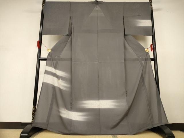 平和屋着物＊夏物 訪問着 絽 駒刺繍 笹竹文 暈し染め 高島屋扱い 正絹 逸品 AABH2544jd