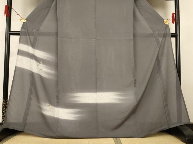 平和屋着物＊夏物 訪問着 絽 駒刺繍 笹竹文 暈し染め 高島屋扱い 正絹 逸品 AABH2544jd
