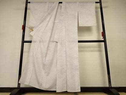平和屋着物＊夏物 小紋 絽 網目文 洗える着物 AABH2558jd