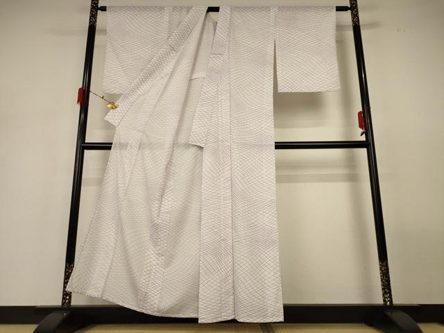 平和屋着物＊夏物 小紋 絽 網目文 洗える着物 AABH2558jd
