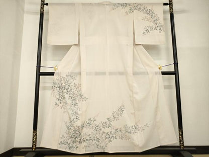 平和屋着物＊夏物 訪問着 枝花文 正絹 逸品 AABH2561ck