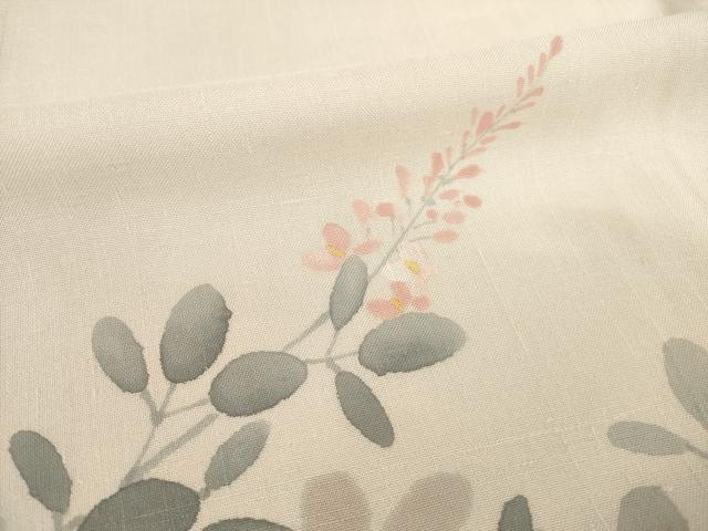 平和屋着物＊夏物 訪問着 枝花文 正絹 逸品 AABH2561ck