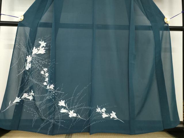 平和屋着物＊夏物 訪問着 絽 草花文 正絹 逸品 AABH2566ck