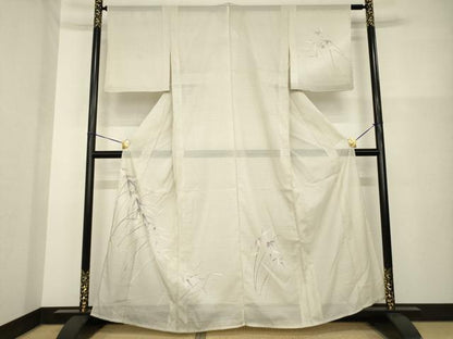 平和屋着物＊夏物　訪問着　変わり絽　笹文　洗える着物　AABH2575ck