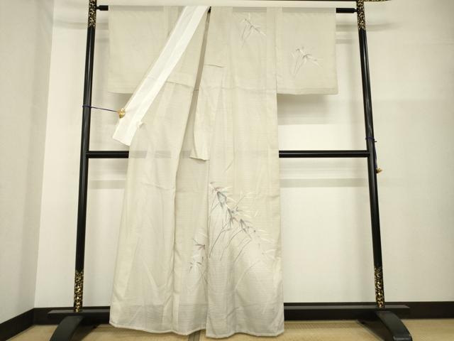 平和屋着物＊夏物　訪問着　変わり絽　笹文　洗える着物　AABH2575ck