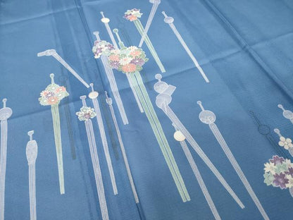平和屋着物＊夏物 訪問着 絽 簪 洗える着物 AABH2576ck