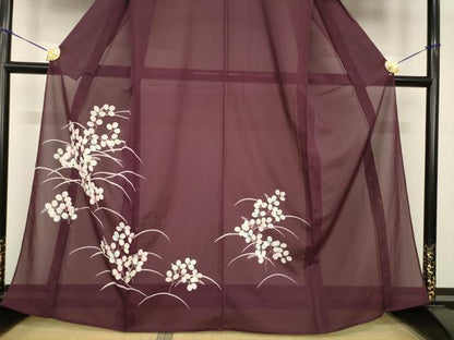 平和屋着物＊夏物 訪問着 絽 芝花文 さんび謹製 洗える着物 AABH2577ck