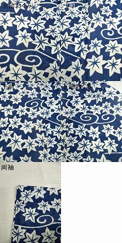 平和屋着物＊夏物 小紋 絽 流水楓文 やまと誂製 洗える着物 AABH2585ck