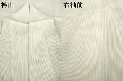 平和屋着物＊夏物　洗える最高級着物　＜英＞はなぶさ謹製　小紋　縦絽　縞　洗える着物　AABH2586ck