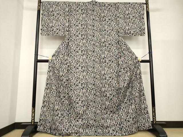 平和屋着物●本場大島紬　染大島　小紋　女人文　正絹　逸品　AABH2616ck
