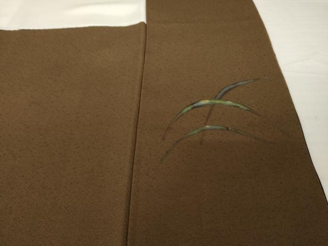 平和屋着物●訪問着　作家物　芝　暈し染め　金彩　正絹　逸品　未使用　AABH2618ck