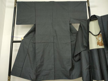 平和屋着物▼男性 本場大島紬 アンサンブル 一元絣 正絹 逸品 AABH2626ck
