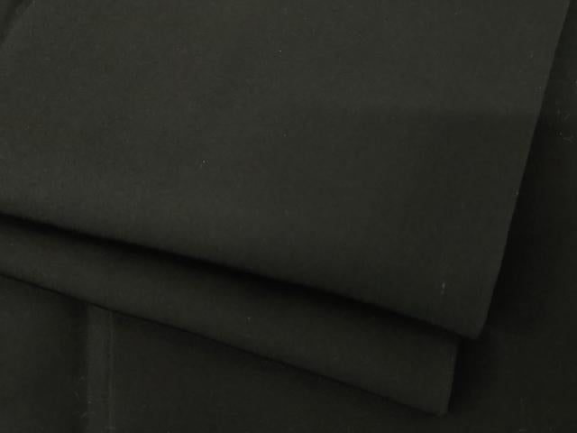 平和屋着物●男性　黒紋付・羽織セット　正絹　逸品　AABH2633ck