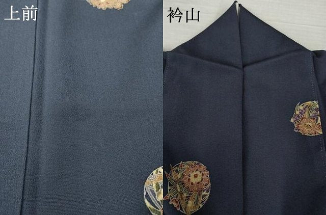 平和屋着物●上質な小紋　花丸文　正絹　逸品　AABH2634ck