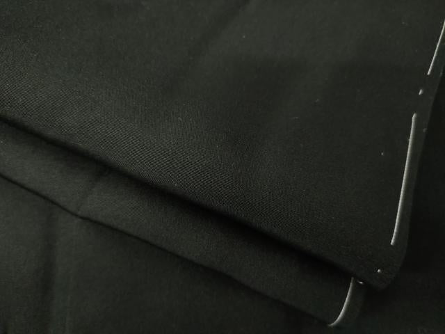 平和屋着物●男性　黒紋付・羽織セット　正絹　逸品　未使用　AABH2636ck