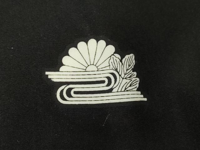 平和屋着物●男性　黒紋付・羽織セット　正絹　逸品　未使用　AABH2636ck