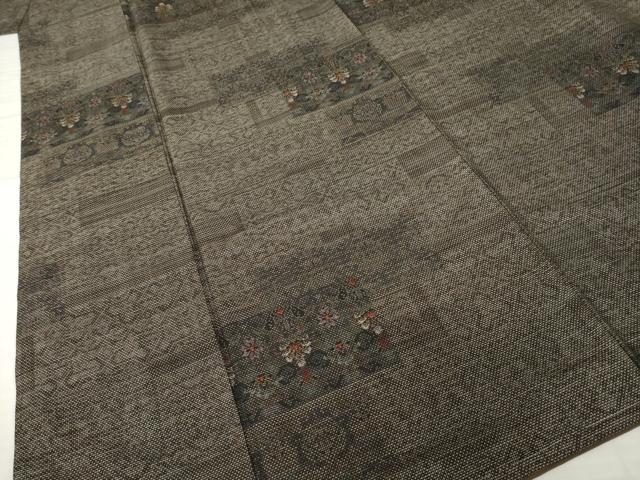 平和屋着物●都喜ヱ門　本場大島紬　純泥染め　カタス7マルキ　総絣　名品の輝き　藤絹織物謹製　証紙付き　正絹　逸品　AABH2637ck