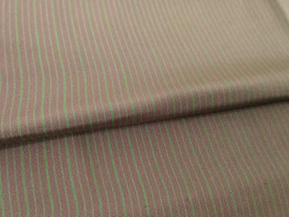 平和屋着物●長襦袢　無双仕立て　縞　正絹　逸品　未使用　AABH2639ck