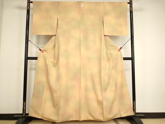 平和屋着物■上質な小紋 霞文 暈し染め 正絹 逸品 未使用 AABH2676ja