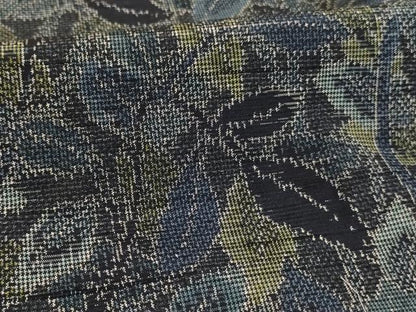 平和屋着物■上質な紬　草木文　正絹　逸品　AABH2713ja