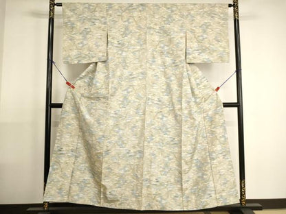 平和屋着物■上質な紬 樹林文 正絹 逸品 AABH2715ja