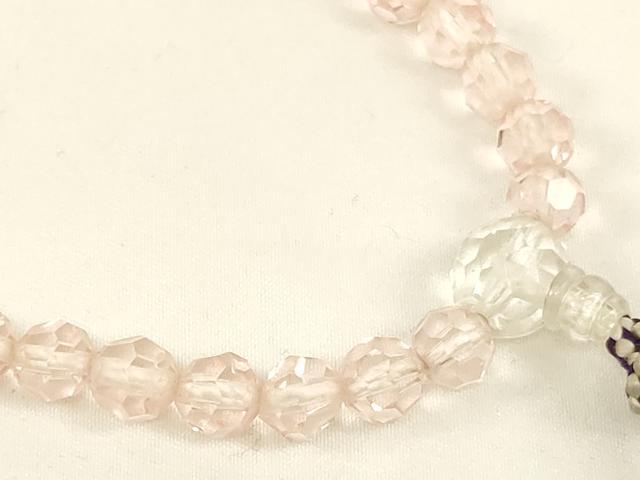 平和屋本店▼数珠・念珠入れ　数珠8点セット　金襴　天然石　水晶　法衣　寺院　仏具　仏教　僧侶　神職　装束　AABH2773ja