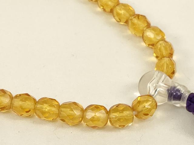 平和屋本店▼数珠・念珠入れ　数珠8点セット　金襴　天然石　水晶　法衣　寺院　仏具　仏教　僧侶　神職　装束　AABH2773ja