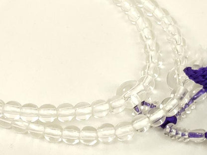 平和屋本店▼数珠・念珠入れ　数珠8点セット　金襴　天然石　水晶　法衣　寺院　仏具　仏教　僧侶　神職　装束　AABH2773ja