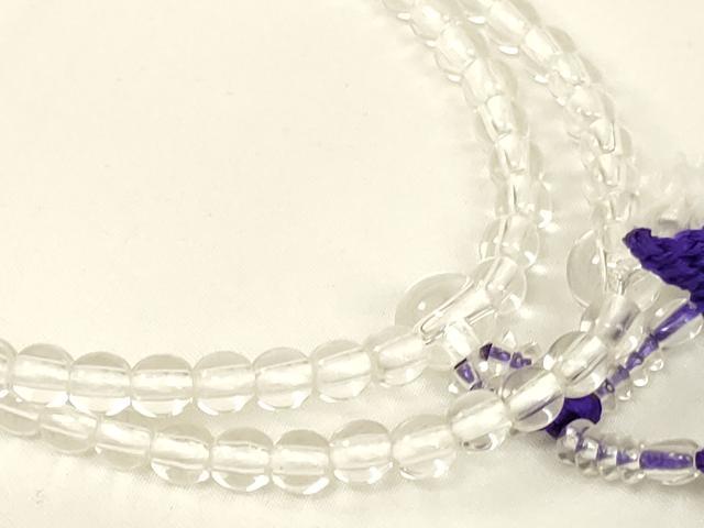 平和屋本店▼数珠・念珠入れ　数珠8点セット　金襴　天然石　水晶　法衣　寺院　仏具　仏教　僧侶　神職　装束　AABH2773ja