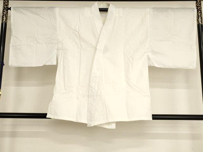 平和屋本店▼男性　半襦袢(単衣)　胡粉色地　法衣　寺院　仏具　仏教　僧侶　神職　装束　AABH2785ja