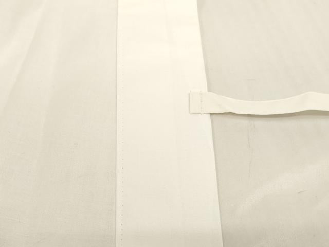 平和屋本店▼男性　半襦袢(単衣)　白色地　法衣　寺院　仏具　仏教　僧侶　神職　装束　AABH2786ja