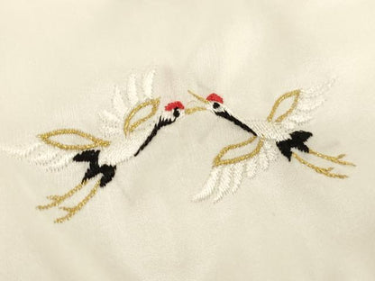 平和屋着物[]お宮参り　男の子　小物セット　刺繍　飛鶴文　金糸　正絹　逸品　AABH2818ja