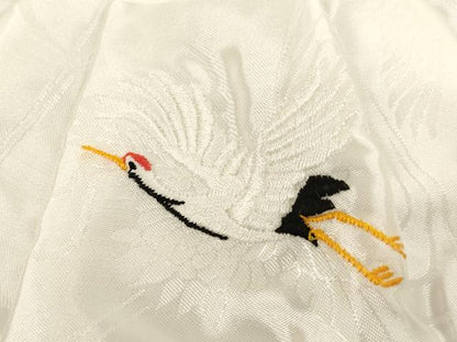 平和屋着物[]お宮参り　男の子　小物セット　刺繍　飛鶴文　正絹　逸品　AABH2819ja