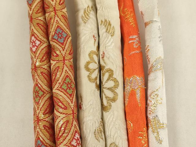 平和屋着物[]七五三　女の子　和装小物　帯締め20本セット　アンティーク　丸ぐけ　刺繍　金銀糸　逸品　AABH2823ja