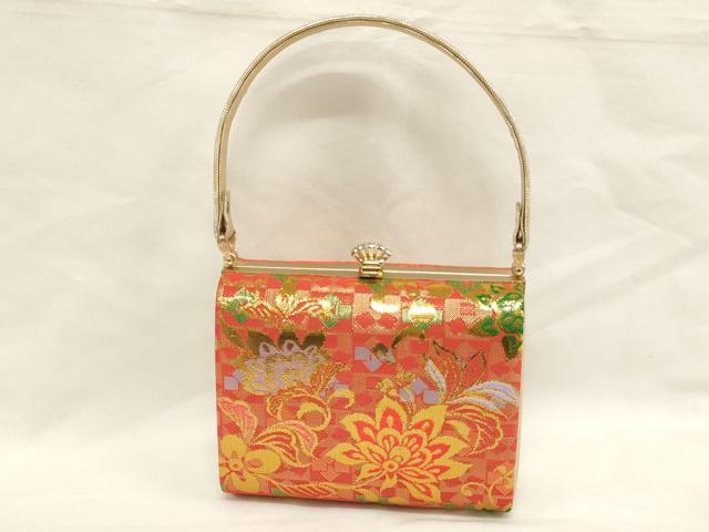 平和屋着物[]七五三　女の子　和装小物セット　草花文　金糸　逸品　AABH2824ja