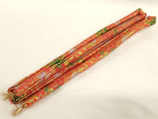 平和屋着物[]七五三　女の子　和装小物セット　草花文　金糸　逸品　AABH2824ja